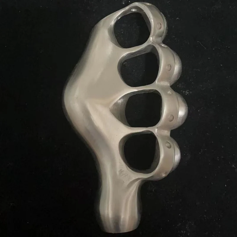 Stainless Steel Knuckle Duster Four Finger Boxing Self Defense Buckle Window Breaker Outdoor  EDC Tool - Image 4