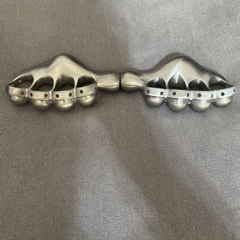 Stainless Steel Knuckle Duster Four Finger Boxing Self Defense Buckle Window Breaker Outdoor  EDC Tool - Image 5