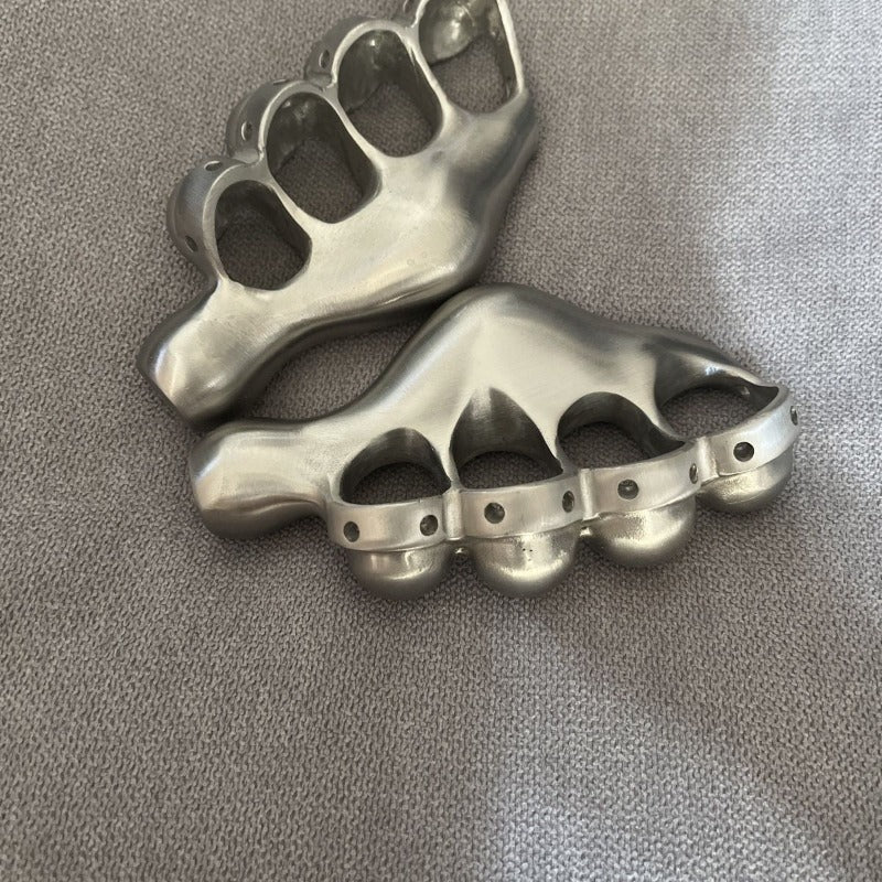 Stainless Steel Knuckle Duster Four Finger Boxing Self Defense Buckle Window Breaker Outdoor  EDC Tool - Image 7