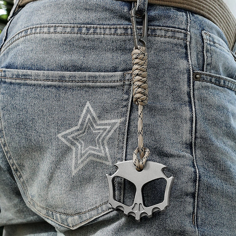 Steel Knuckle Duster Multi-functional Open-bottle Broken Window EDC Tool - Image 6