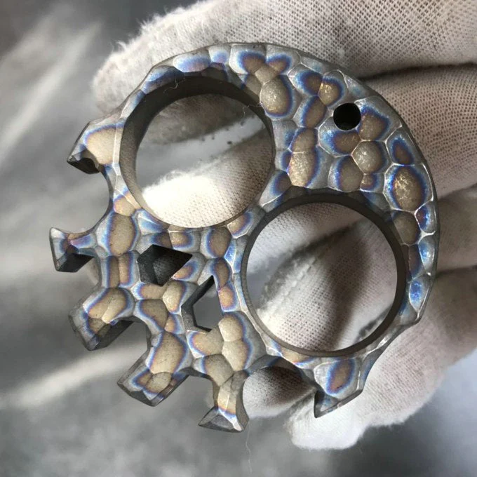 TC4 Titanium Alloy-knuckle Duster Boxing Self-defense Window Breaker Outdoor Multi-functional Portable EDC Tool - Image 3