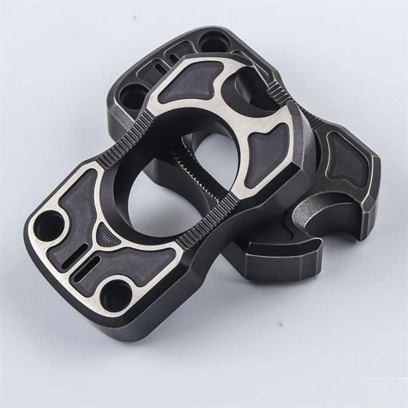 TC4 Titanium One Finger Knuckle Duster Broken Window Protective Gear - Image 9