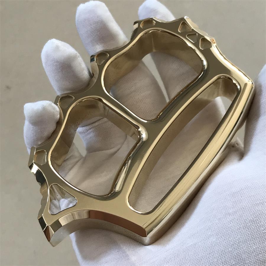 Thickened Brass Knuckle Duster Self-defense Protective Gear - Image 2