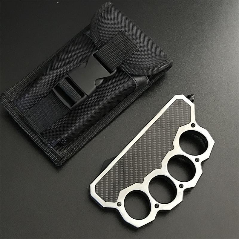 Thickened Knuckle Knife Self Defense Window Breaker Tactical Knives - Image 3