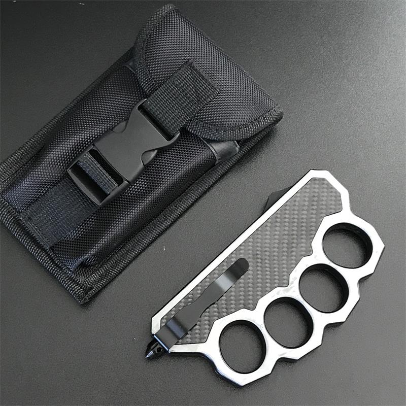 Thickened Knuckle Knife Self Defense Window Breaker Tactical Knives - Image 6