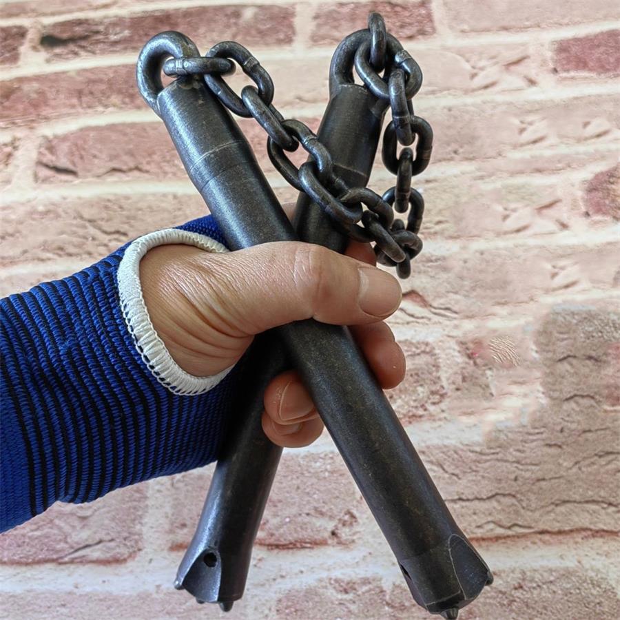 Tungsten Steel Nunchucks Heavy Duty Self Defense Window Breaker Stick