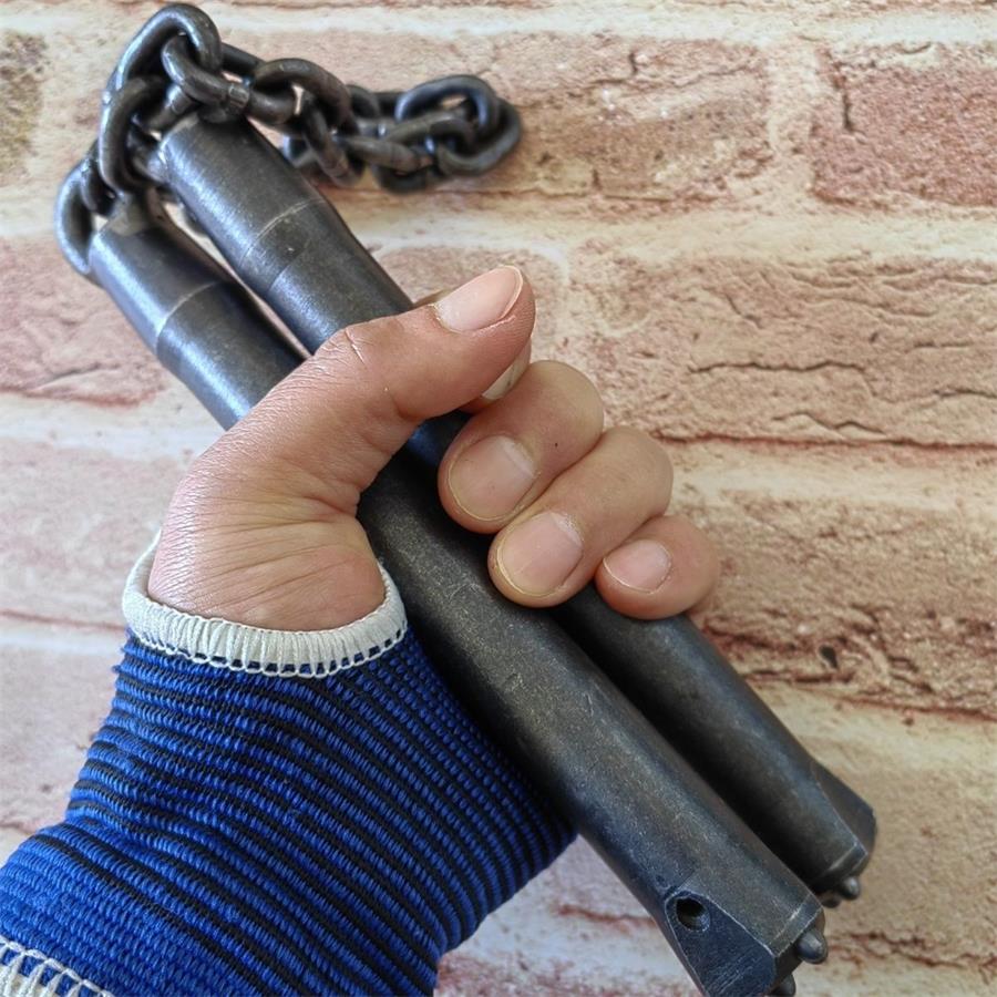 Tungsten Steel Nunchucks Heavy Duty Self Defense Window Breaker Stick - Image 3
