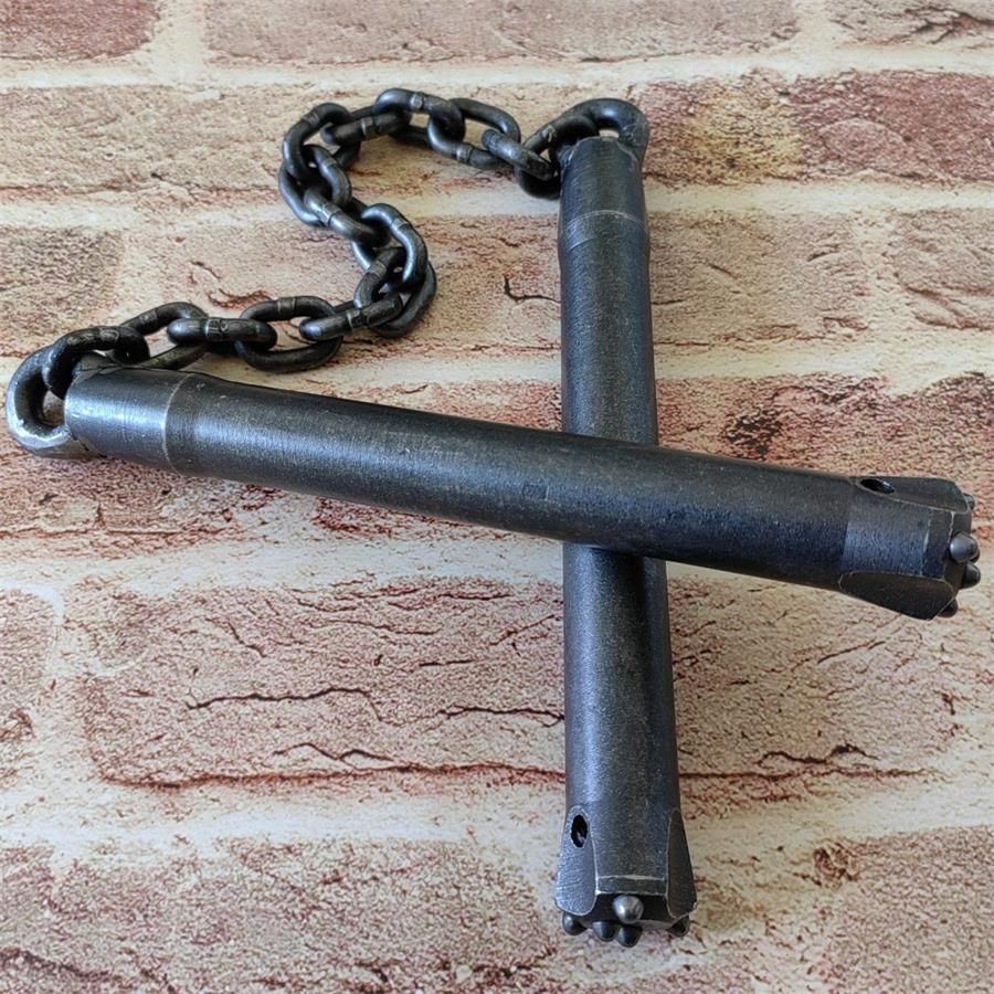 Tungsten Steel Nunchucks Heavy Duty Self Defense Window Breaker Stick - Image 4