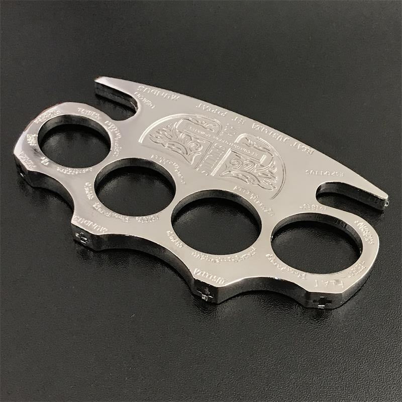 Warrior - Brass Knuckle Duster Boxing Four Finger Buckle Defense Window Breaker Outdoor EDC Tool - Image 13